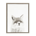 Sylvie Fox Portrait Framed Canvas by Simon Te Tai