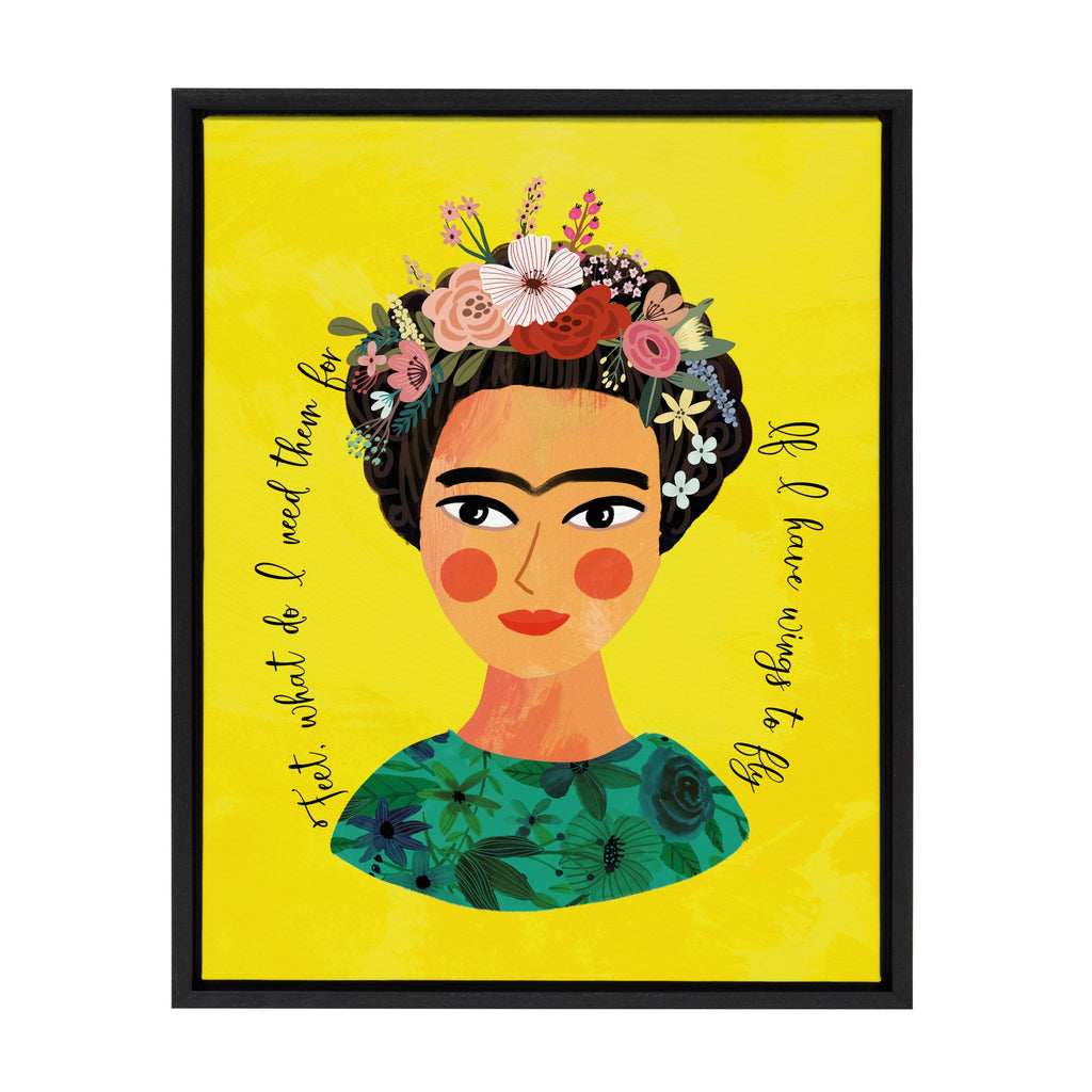 Sylvie Frida Framed Canvas By Mia Charro
