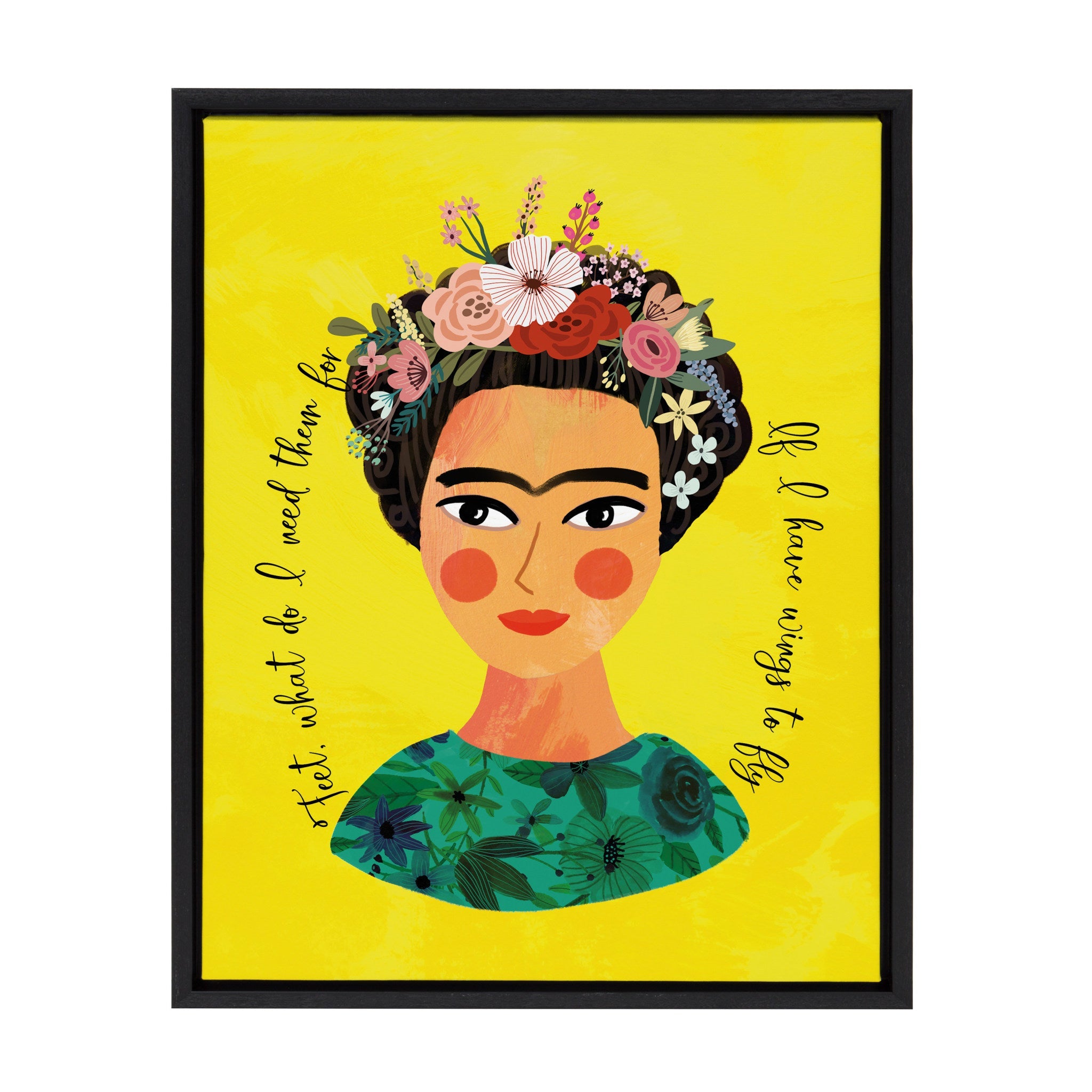 Sylvie Frida Framed Canvas By Mia Charro