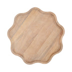 Alezar Scallop Wood Side Table