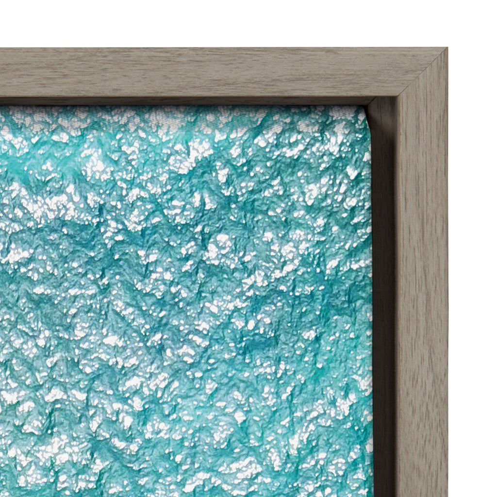 Sylvie Maui Black Sand Beach 1 Framed Canvas by Rachel Bolgov