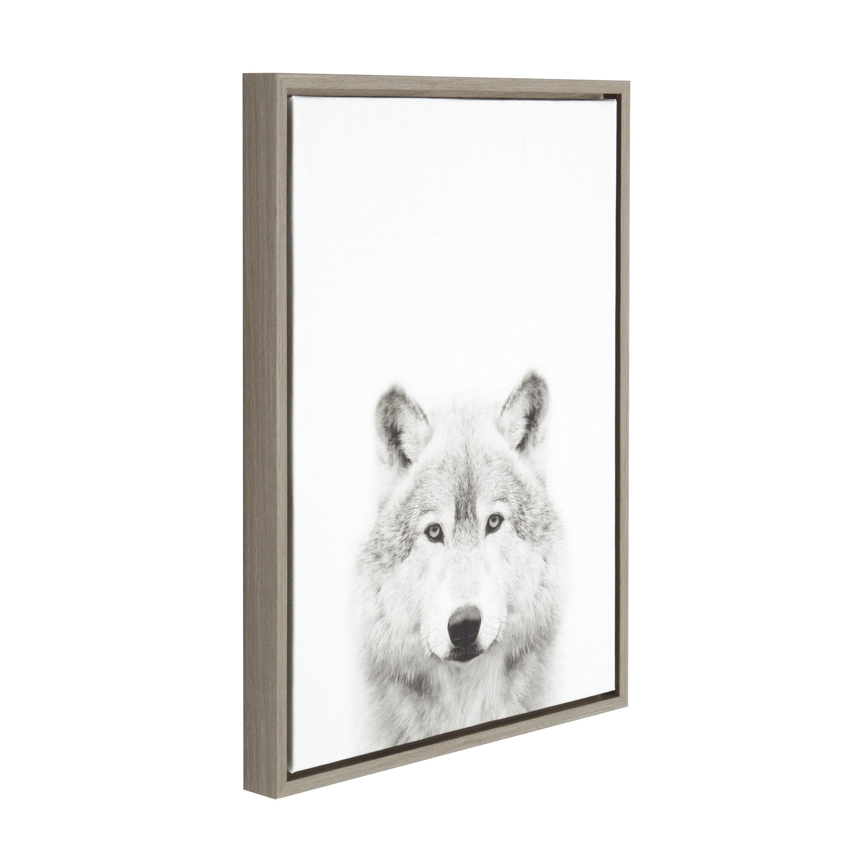 Sylvie Wolf Framed Canvas by Simon Te Tai