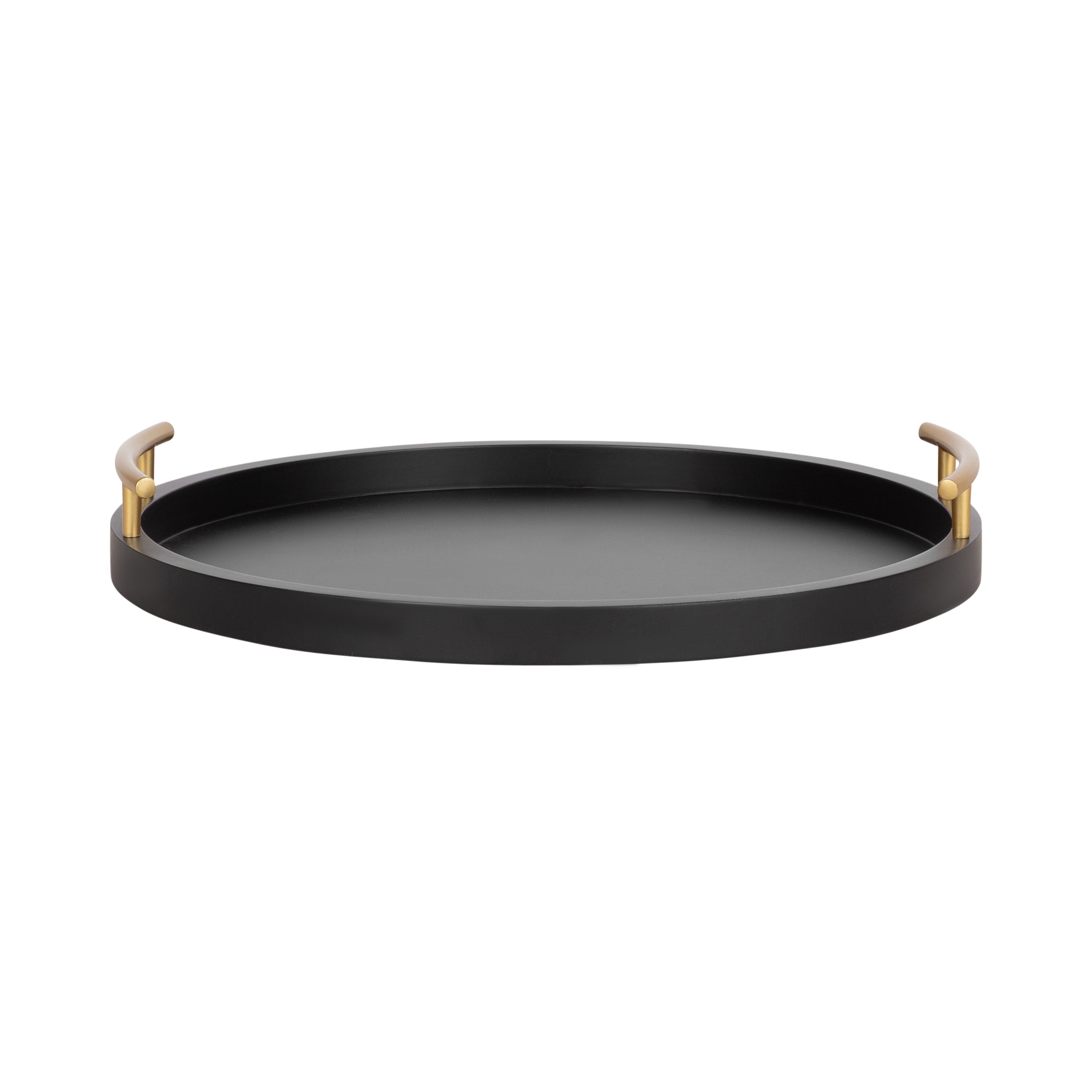 Halsey Wood Round Decorative Tray
