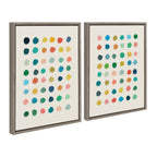 Sylvie Meditation 1 and 2 Framed Canvas Art Set by Kelly Knaga