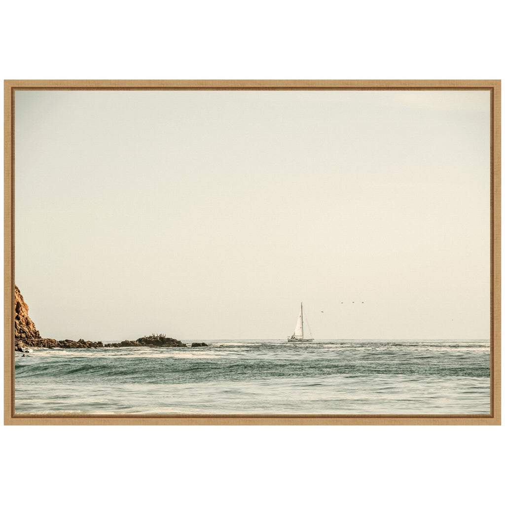 Sylvie Sailing the Pacific Framed Canvas by Alicia Bock