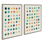 Sylvie Meditation 1 and 2 Framed Canvas Art Set by Kelly Knaga