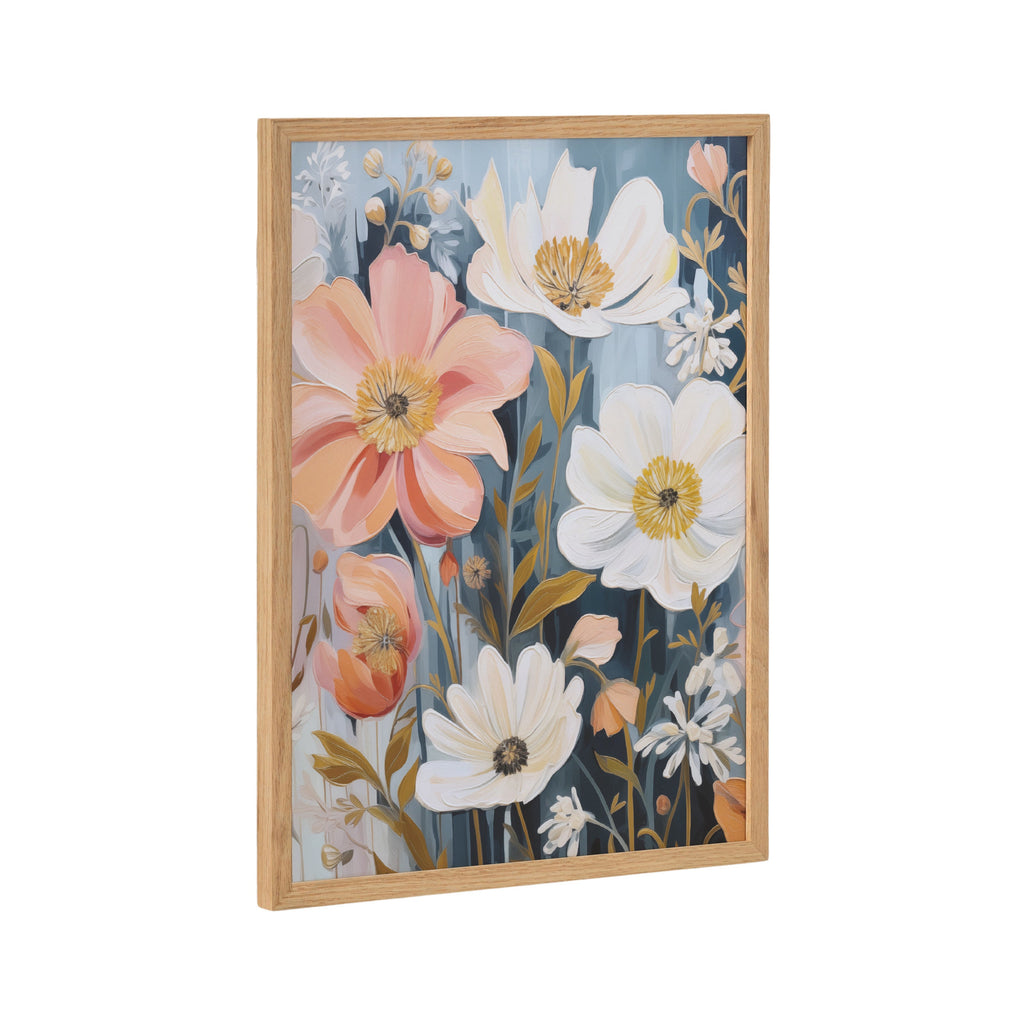 Gallery Boho Flowers in Muted Neutrals Print by The Creative Bunch Studio