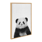 Sylvie Panda Framed Canvas by Simon Te Tai