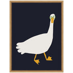 Sylvie Farm Duck Framed Canvas by Hannah Beisang