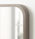 Hutton Wood Framed Radius Rectangle Mirror