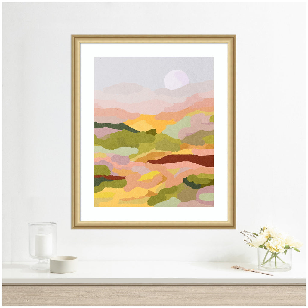 Framed Art Beautiful Landscape by July Art Prints