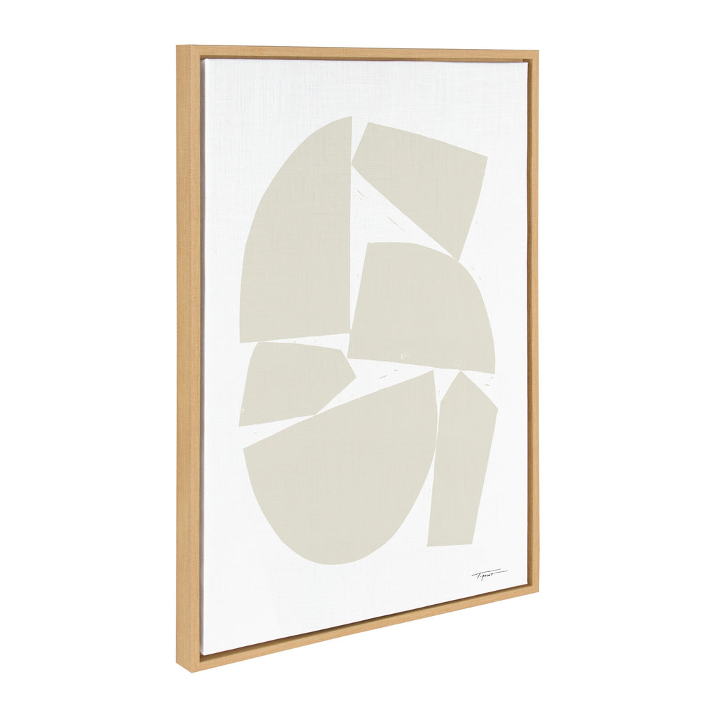 Sylvie Constructed I Neutral Framed Canvas by Statement Goods