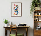 Sylvie Rainbow Lorikeet Framed Canvas by Rachel Lee of My Dream Wall