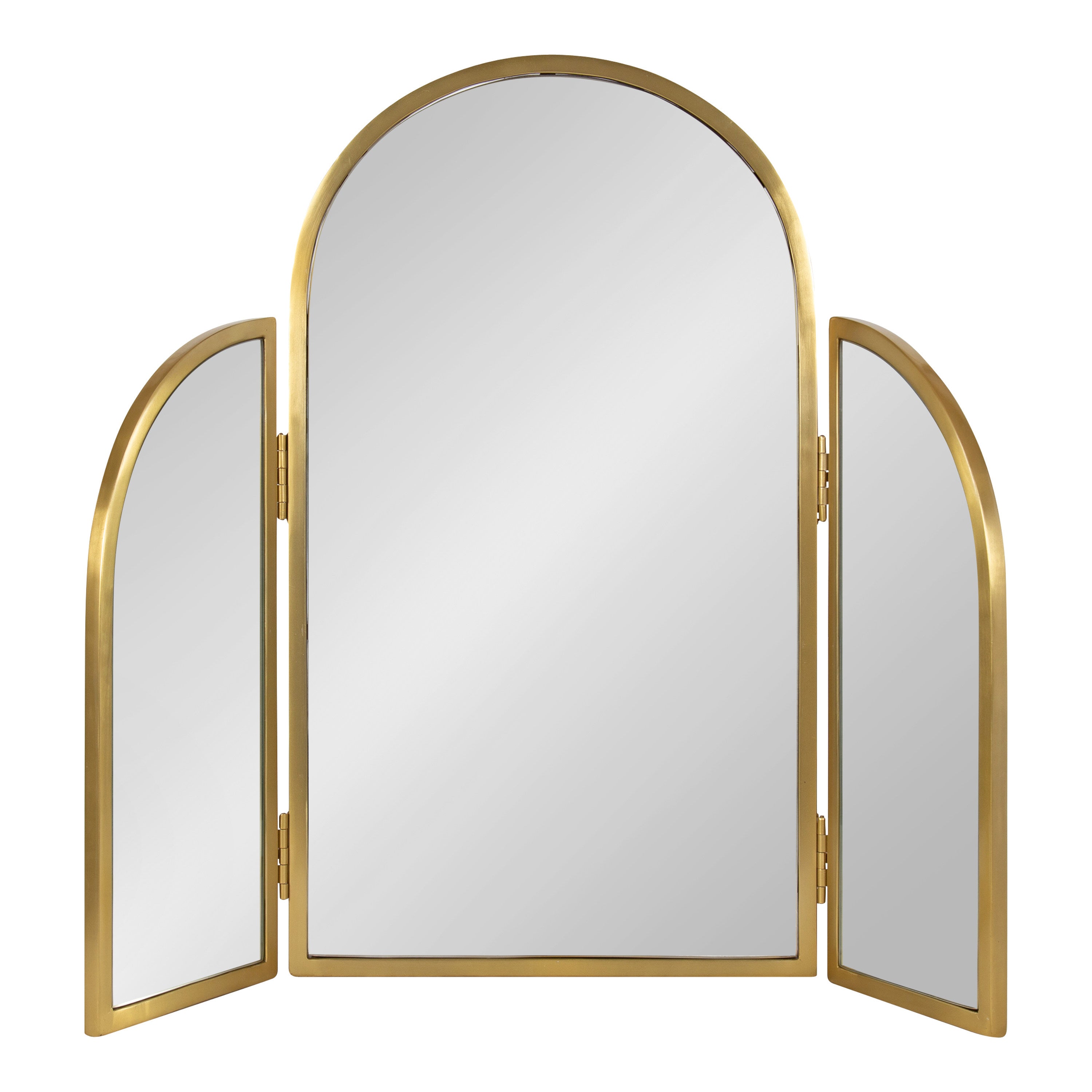 Amoli Tri-Fold Arch Metal Mirror