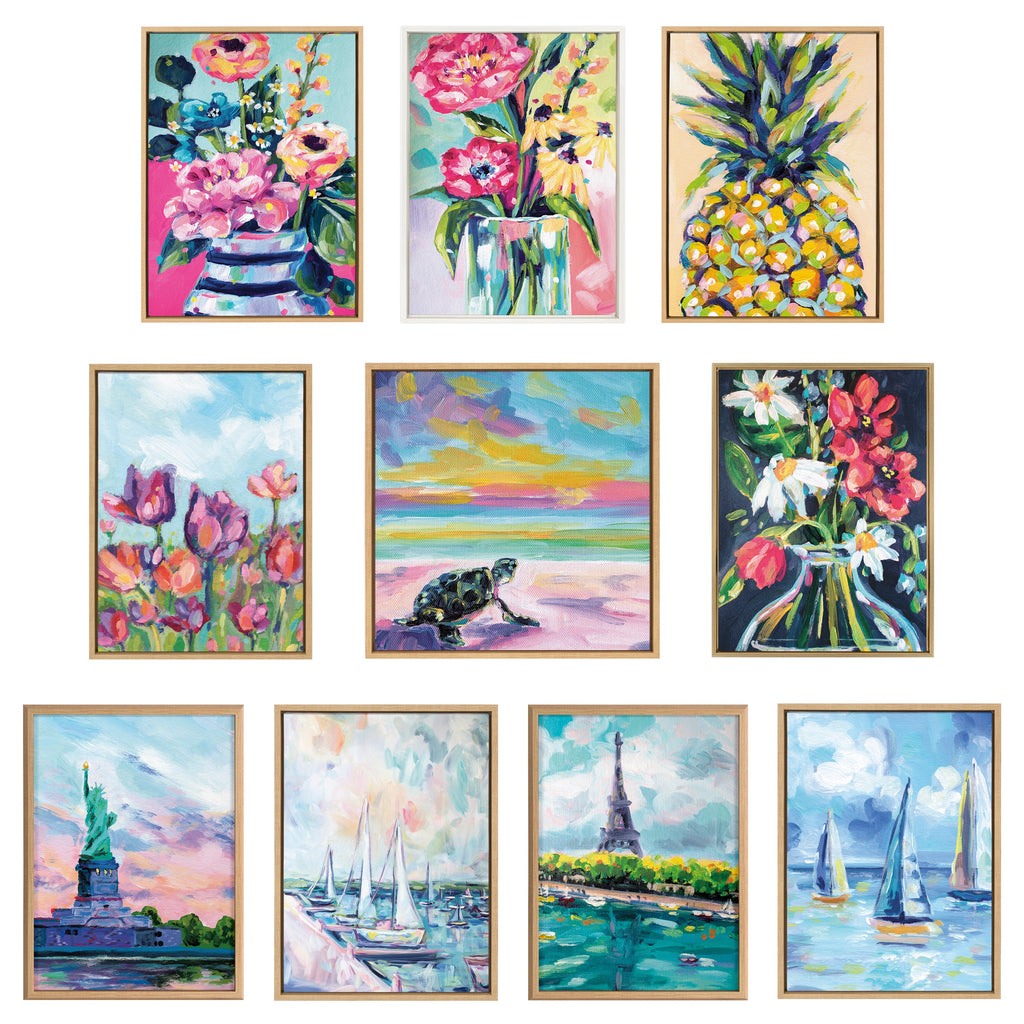 Sylvie Pineapple Study No 2 Framed Canvas by Rachel Christopoulos
