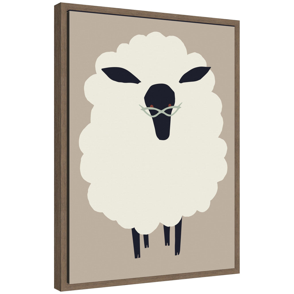 Sylvie Farm Sheep Framed Canvas by Hannah Beisang