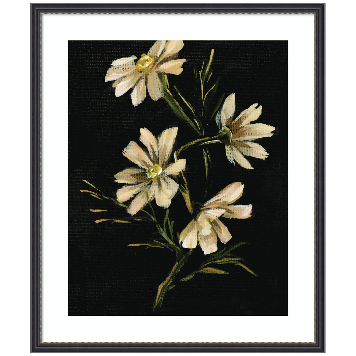 Framed Art Moody Floral 4 by Annie Quigley