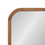 Hutton Wood Framed Radius Rectangle Mirror