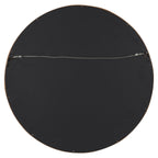 Hutton Round Wood Wall Mirror