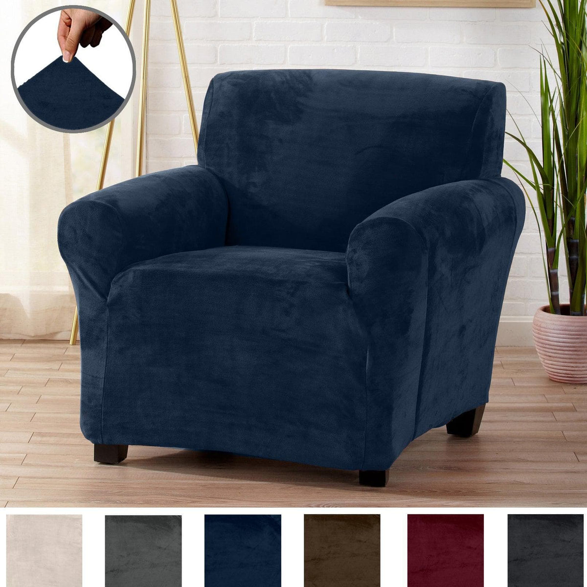 Velvet Stretch Slipcover - Gale Collection
