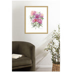 Framed Art Abstract Watercolor Pink Floral by Patricia Shaw