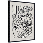 Fille assise a table 1947 Henri Matisse by Nostalgia Prints Framed Canvas Wall Art Print