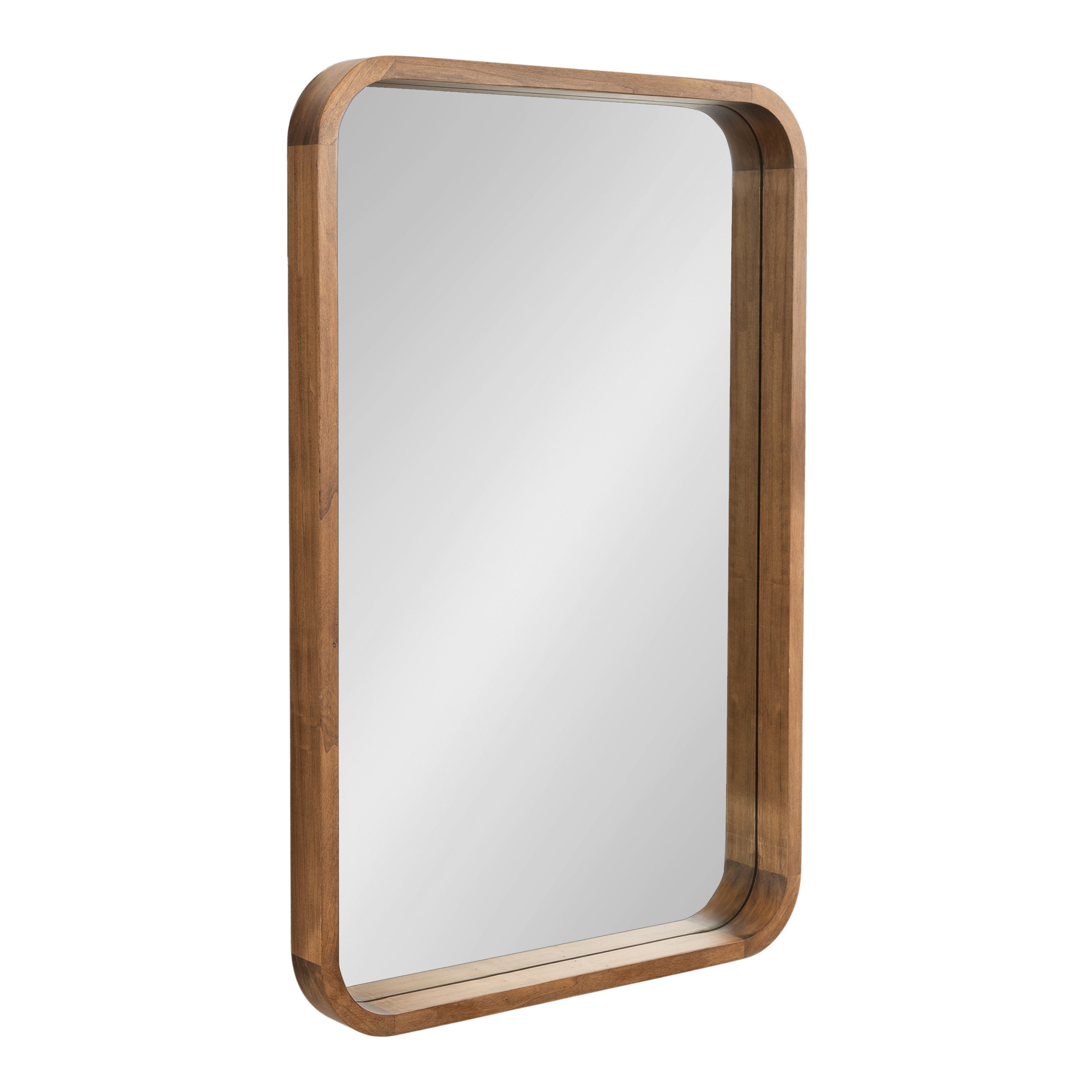 Hutton Wood Framed Radius Rectangle Mirror