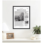 Montana Article by Megan Ryan Framed Canvas Wall Art Print