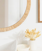 Rahfy Round Framed Wall Mirror