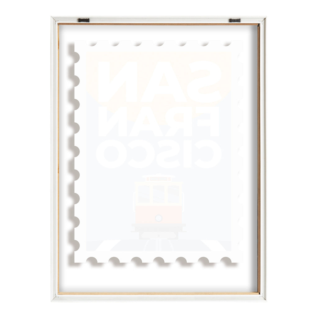 Blake Stamp San Fran Framed Printed Glass by Rocket Jack
