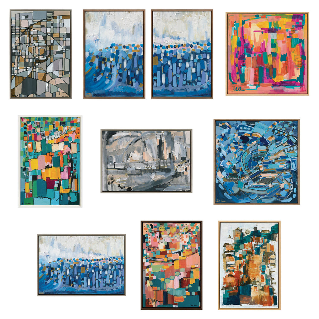 Sylvie Deco Nadeau Framed Canvas by Leah Nadeau
