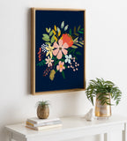 Sylvie Floralis C Framed Canvas by Mia Charro