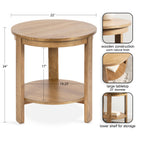 Foxford Round Wood Side Table