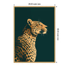 Emerald Gilded Cheetah by The Creative Bunch Studio Framed Canvas Wall Art Print