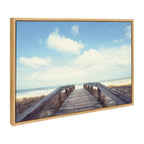 Sylvie To The Beach Framed Canvas by Matt Meyer