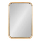 Hutton Wood Framed Radius Rectangle Mirror