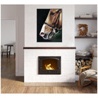 Chestnut Horse by Mary Sparrow Framed Canvas Wall Art Print