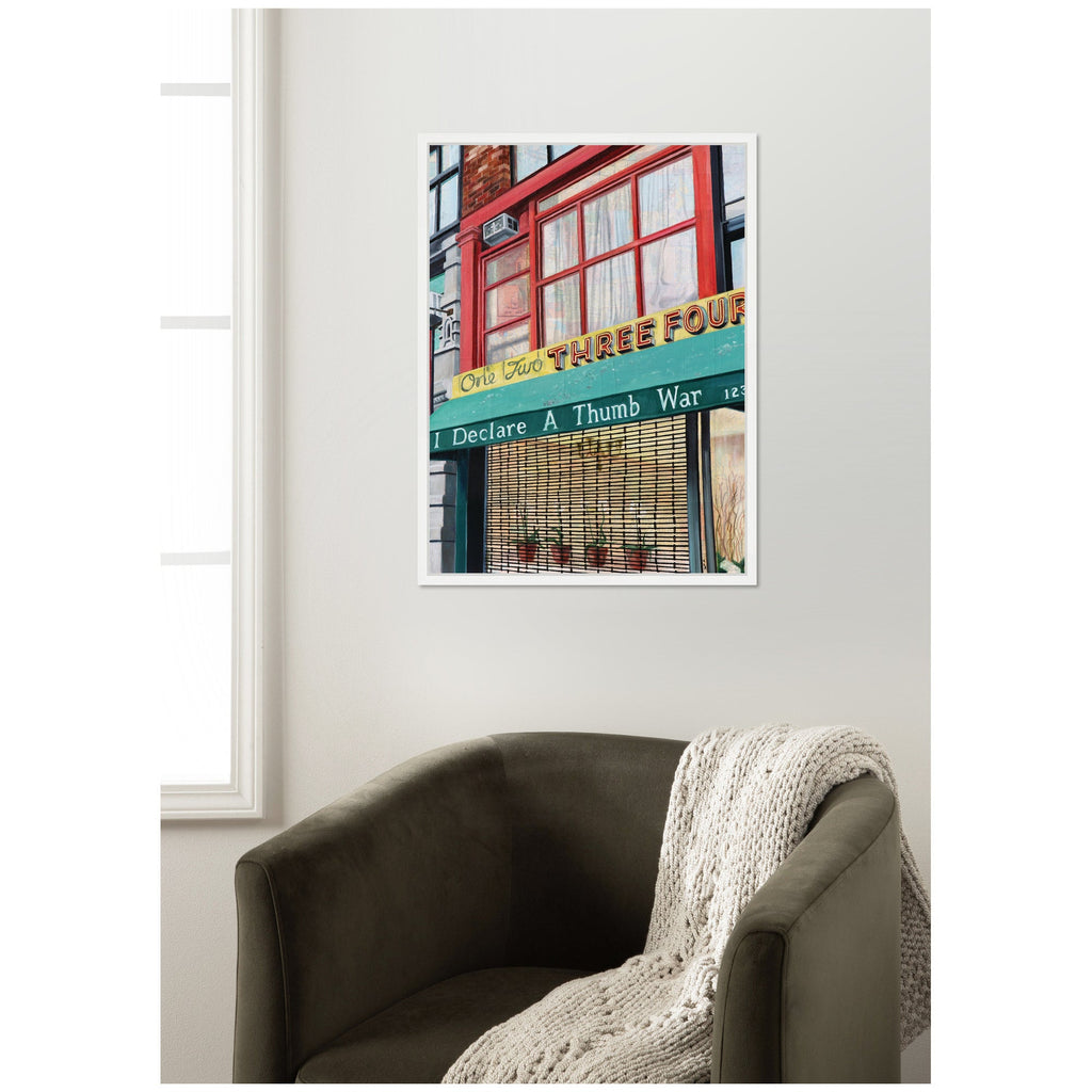 One Two Three Four by Krista V. Allenstein Framed Canvas Wall Art Print