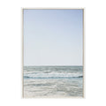 Sylvie Pale Blue Sea Framed Canvas by The Creative Bunch Studio