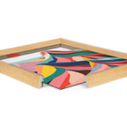 Blake MCM Mountains Framed Printed Glass by Rachel Lee of My Dream Wall