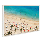 Sylvie Tropical Beach Framed Canvas by Simon Te