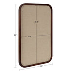 Hutton Wood Framed Fabric Pinboard