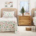 Turkish Cotton Christmas Flannel Sheet - Whittaker Collection