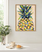 Sylvie Pineapple Study No 2 Framed Canvas by Rachel Christopoulos