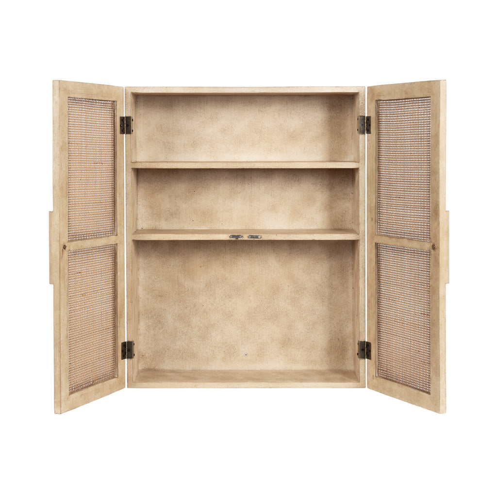 Ori Rattan 2-Door Wall Cabinet