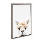 Sylvie Alpaca Bangs Framed Canvas by Amy Peterson Art Studio