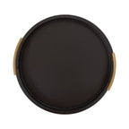 Halsey Wood Round Decorative Tray