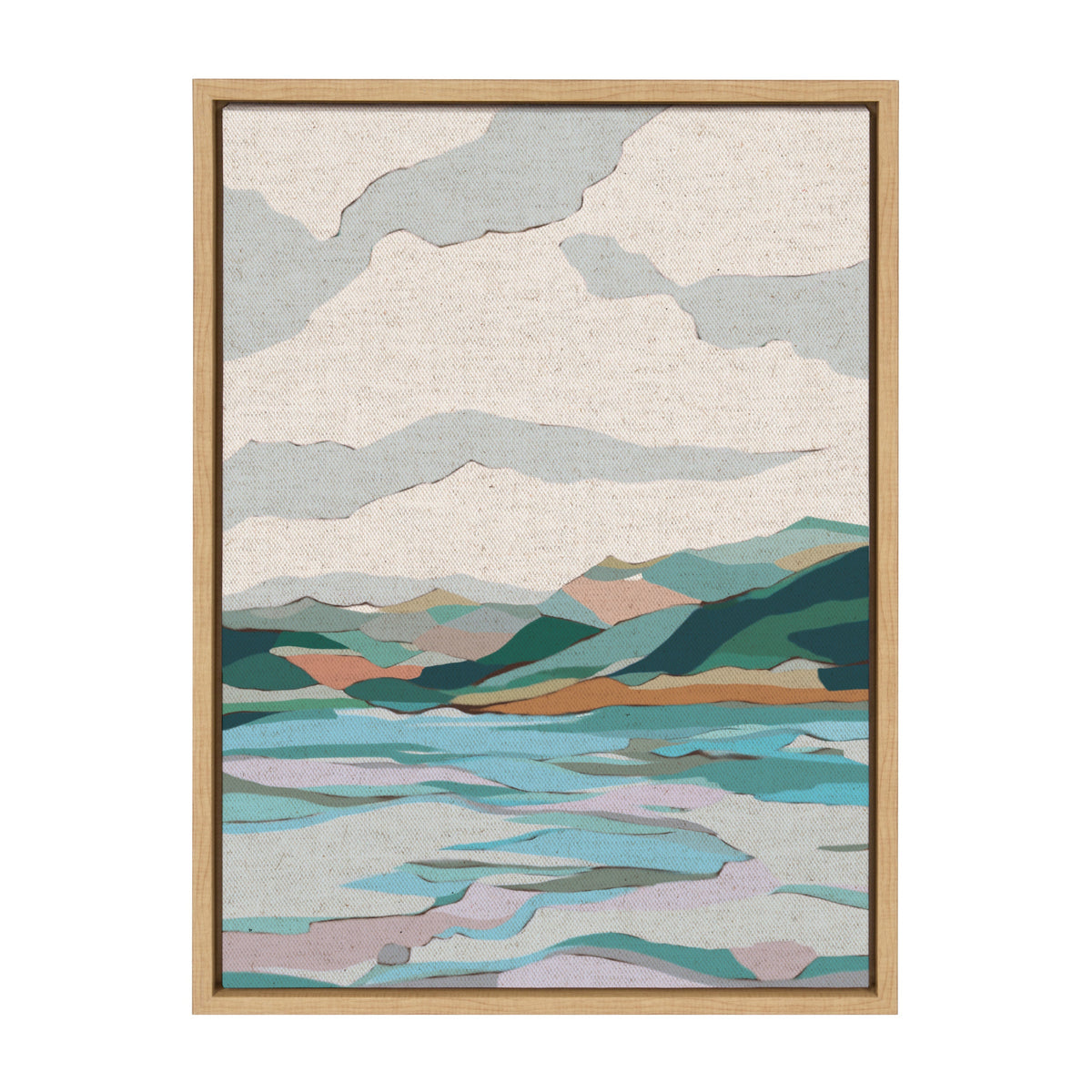 Sylvie Dal Lake Framed Canvas by Nikita Jariwala
