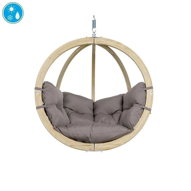 Amazonas Globo Single Taupe Hanging Chair - (Weatherproof)