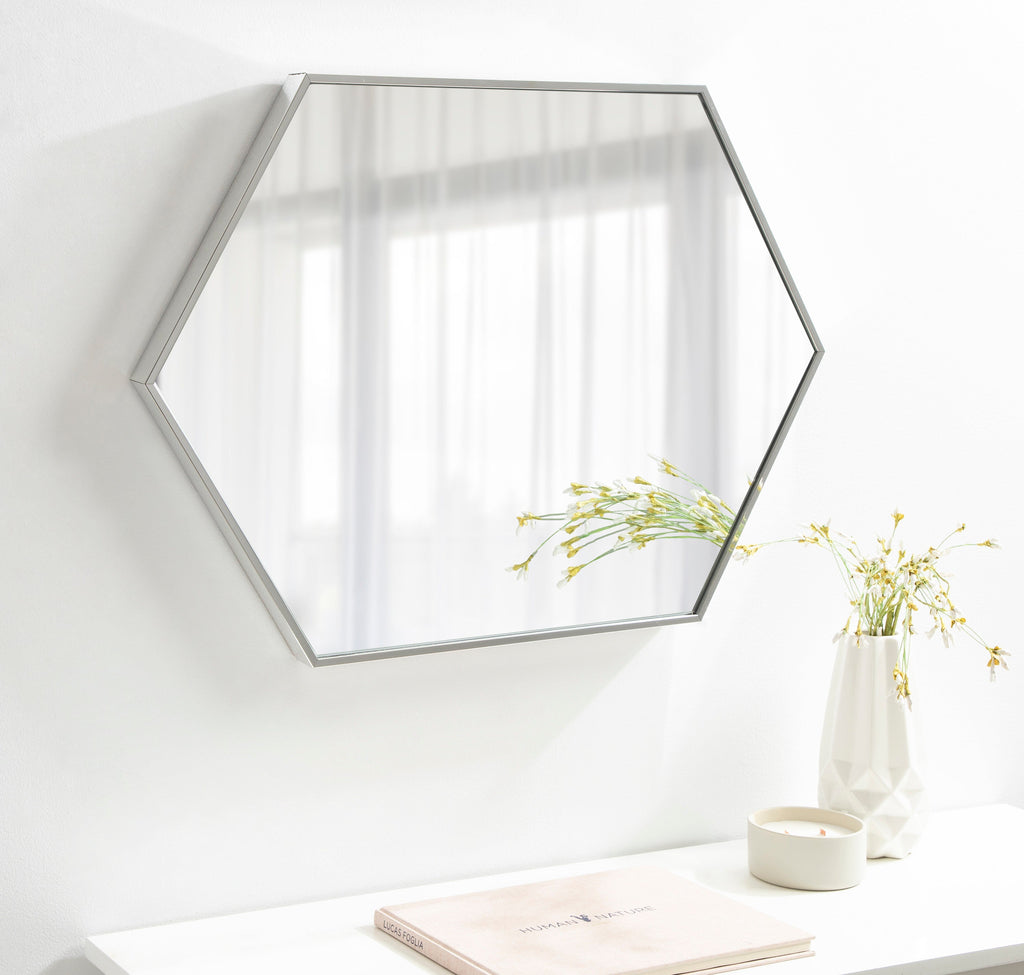 Rhodes Framed Hexagon Wall Mirror